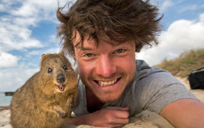 Allan Dixon y sus selfies con animales